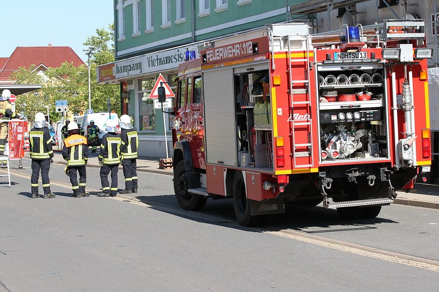 Einsatz in der Langen Stra&szlig;e