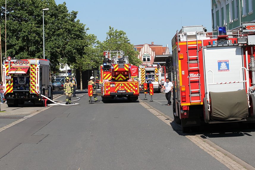 Einsatz in der Langen Stra&szlig;e