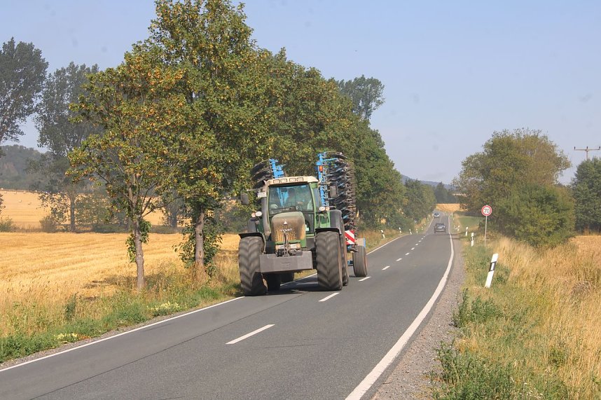 Gro&szlig;brand zwischen Ellrich und Werna