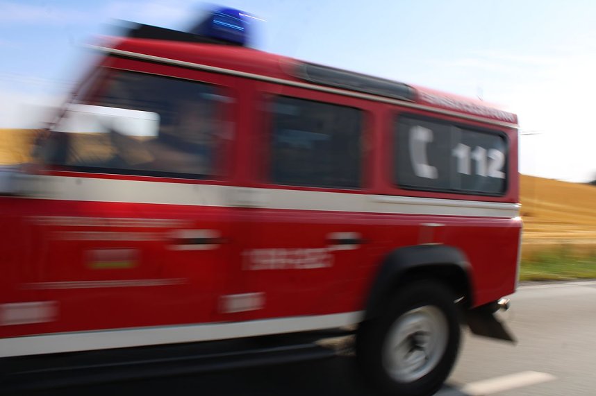 Gro&szlig;brand zwischen Ellrich und Werna