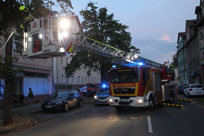Unfall in der Bochumer Stra&szlig;e in Nordhausen 