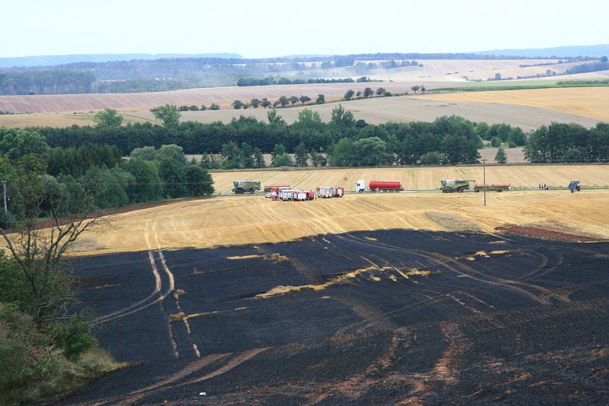 Feldbrand bei Hesserode