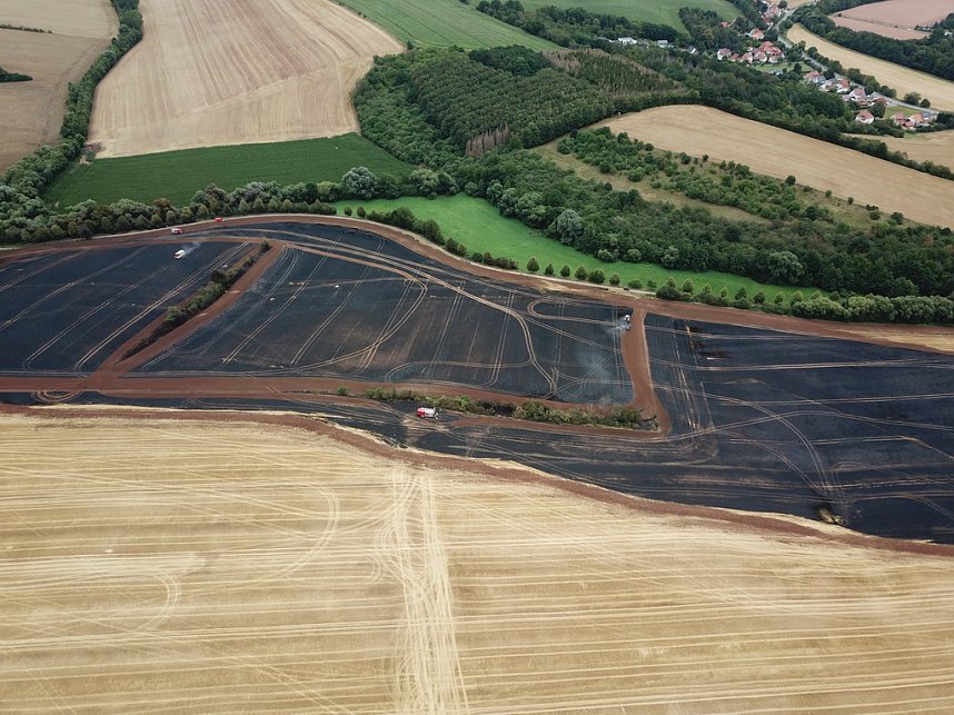 Feldbrand bei Hesserode
