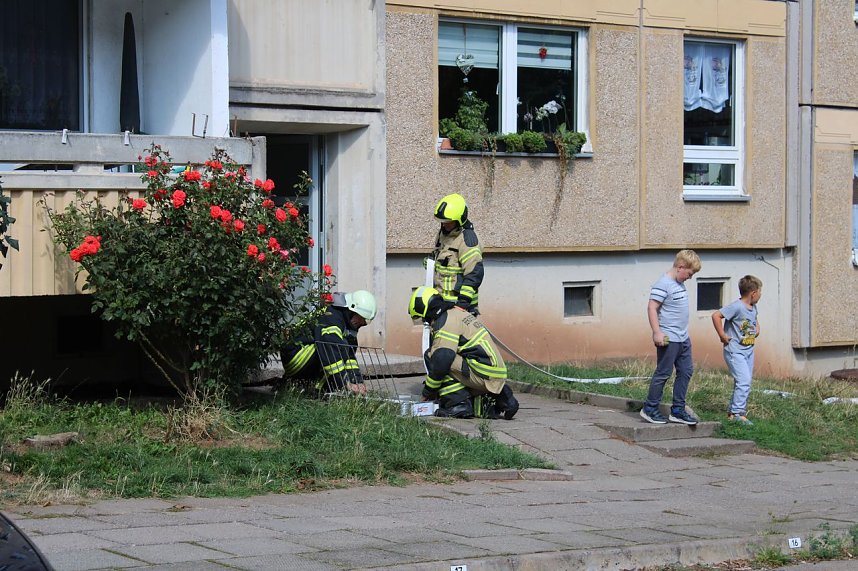 Kellerbrand in Nordhausen-Ost