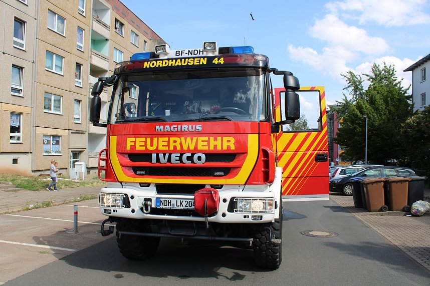 Kellerbrand in Nordhausen-Ost