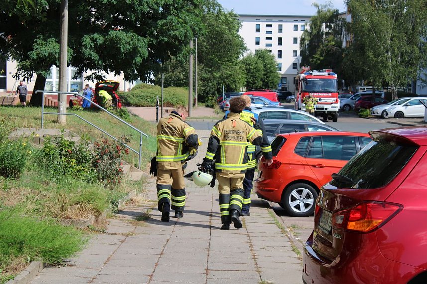 Kellerbrand in Nordhausen-Ost