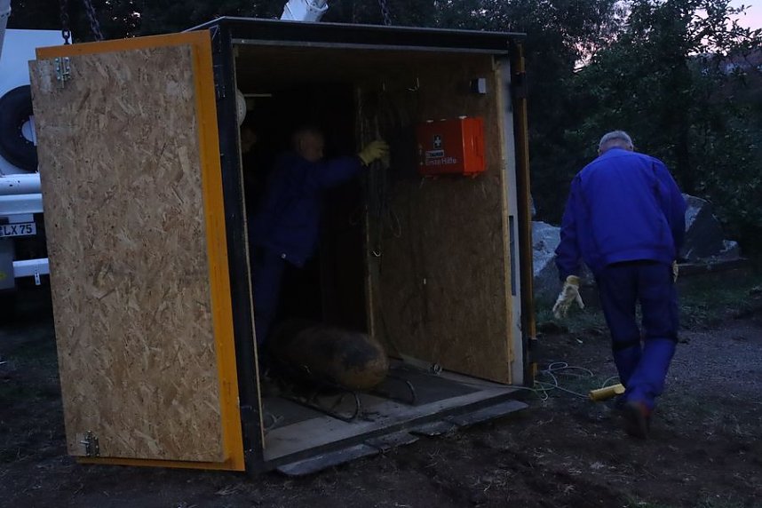 Das Team der Firma Tauber Delaborierung konnte eine weitere Fliegerbombe in Nordhausen entsch&auml;rfen