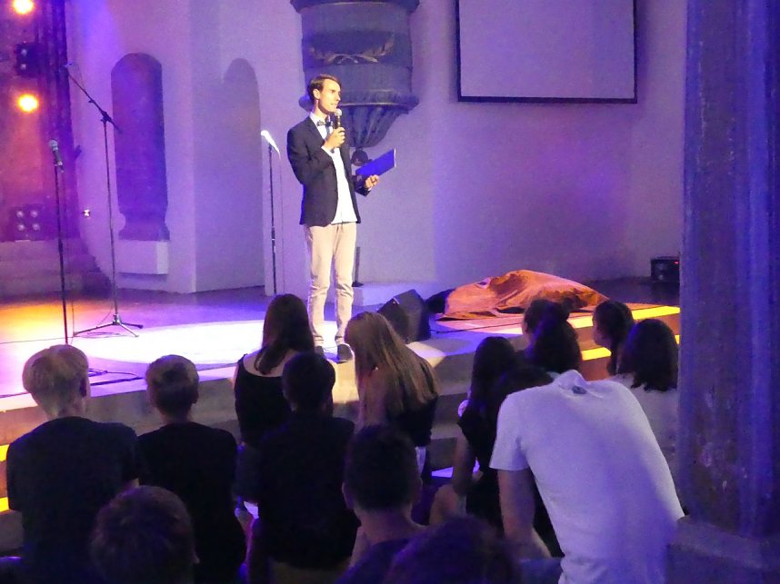 Alexander Sch&ouml;nlein beim diesj&auml;hrigen Kirchenentdeckertag