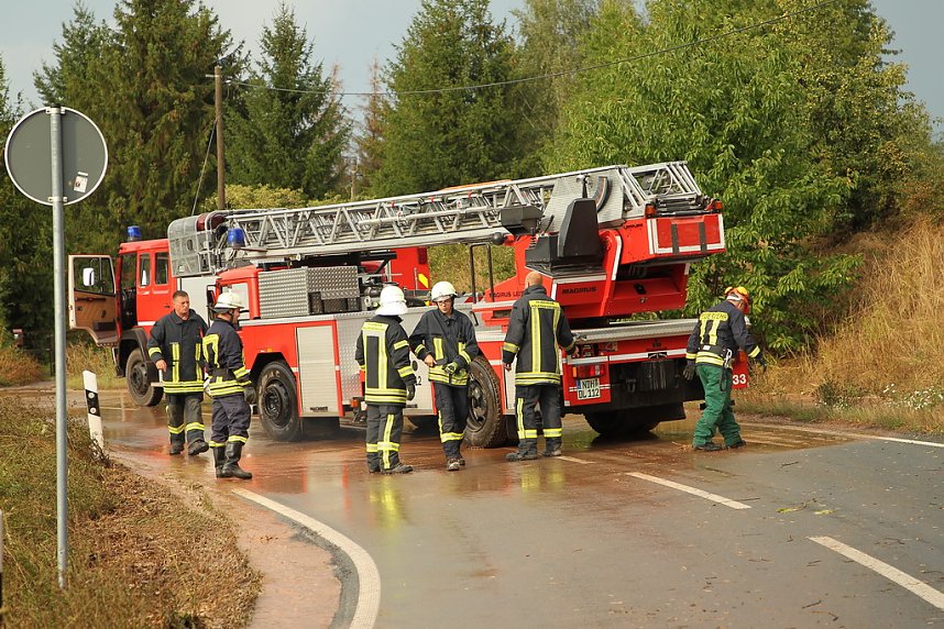 &Uuml;berschwemmung in Wolkramshausen