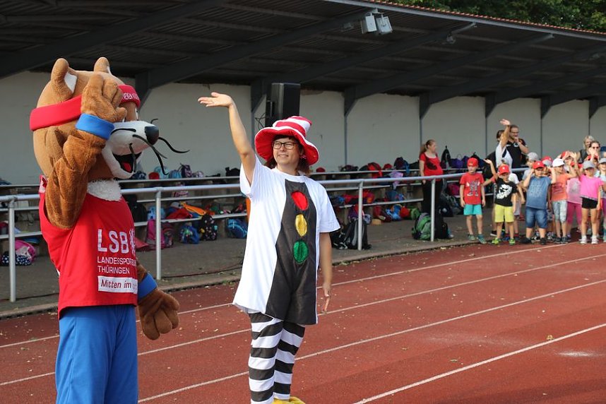 Schulanfangsaktionstag auf dem Hohekreuz-Sportplatz