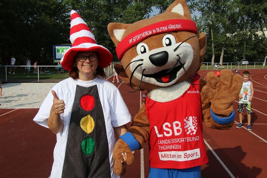 Schulanfangsaktionstag auf dem Hohekreuz-Sportplatz