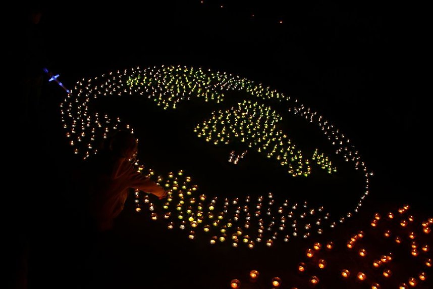 16. Lichterfest auf dem Petersberg