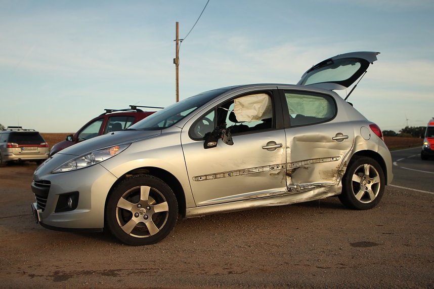 Unfall zwischen Wipperdorf und Nohra