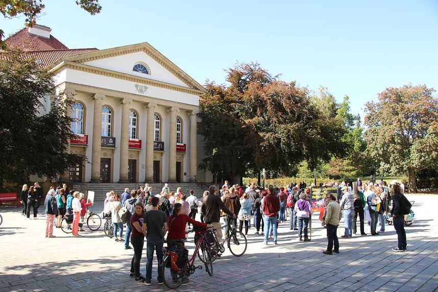 Fridays for Future Demonstration auf dem Theaterplatz