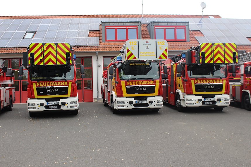 Drehleiter&uuml;bergabe Bleicherode