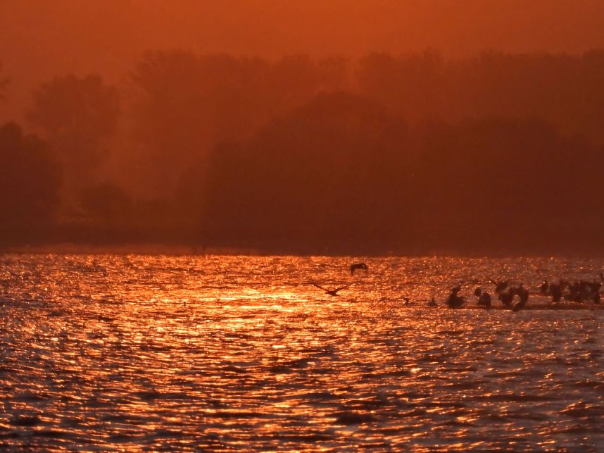 Abendstimmung am Stausee Kelbra