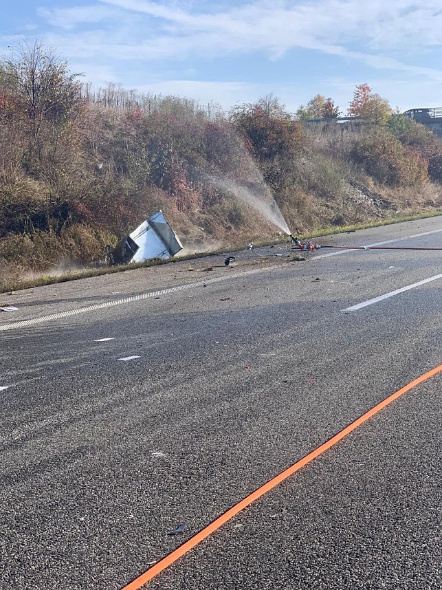 Explosionsgefahr auf der A 38