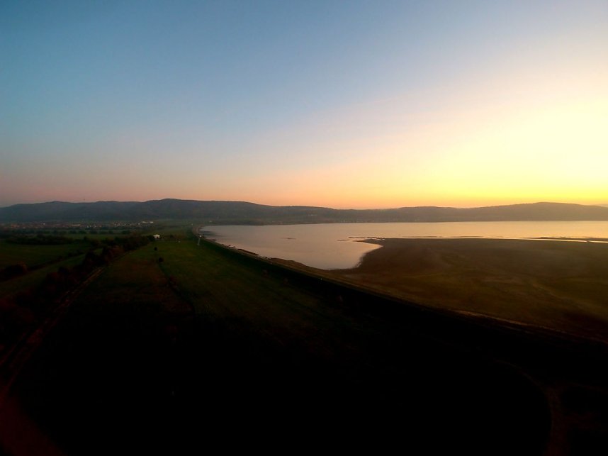 Die letzten Kraniche im Anflug