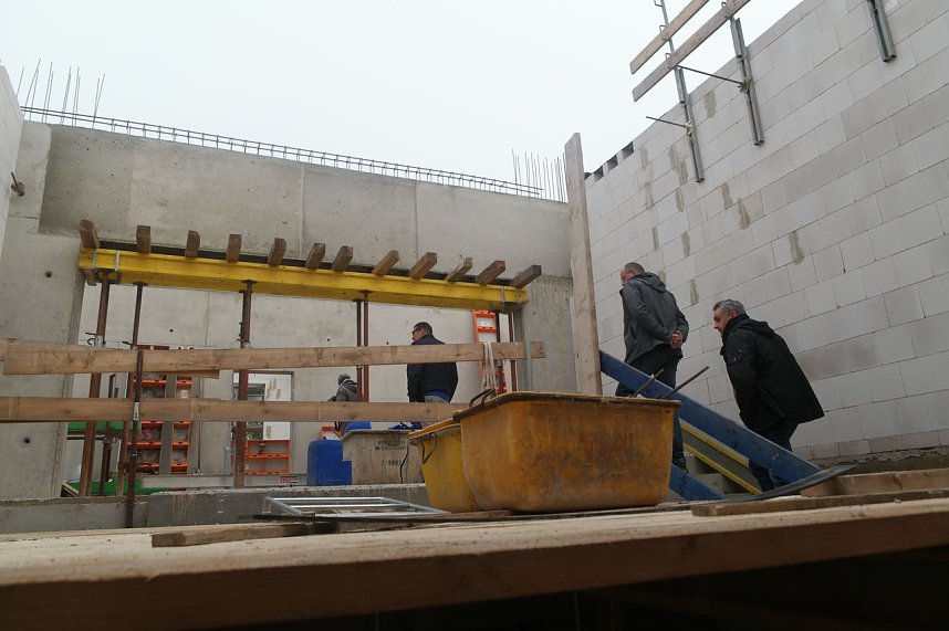 Baustelle Humboldt-Gymnasium: Hier ist noch Platz f&uuml;r weitere Geschosse