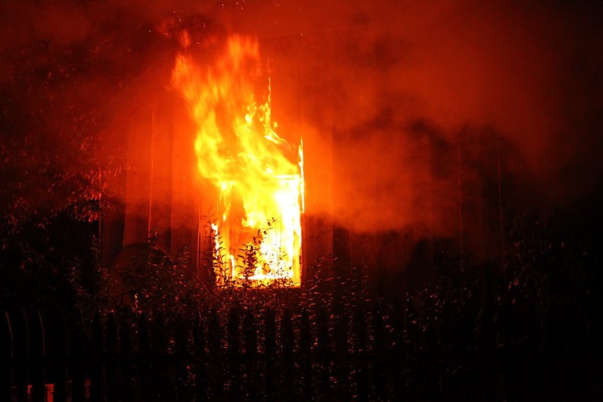 Hausbrand in Kleinfurra