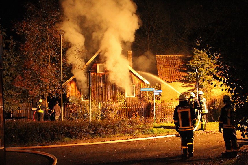 Hausbrand in Kleinfurra