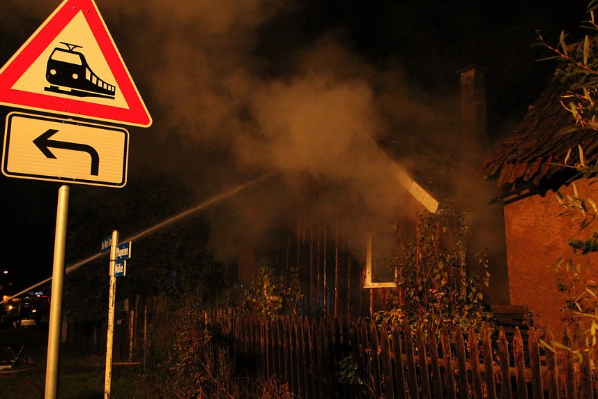 Hausbrand in Kleinfurra