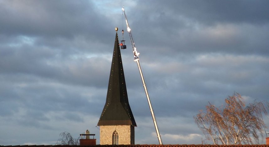 Lichterglanz wird vorbereitet
