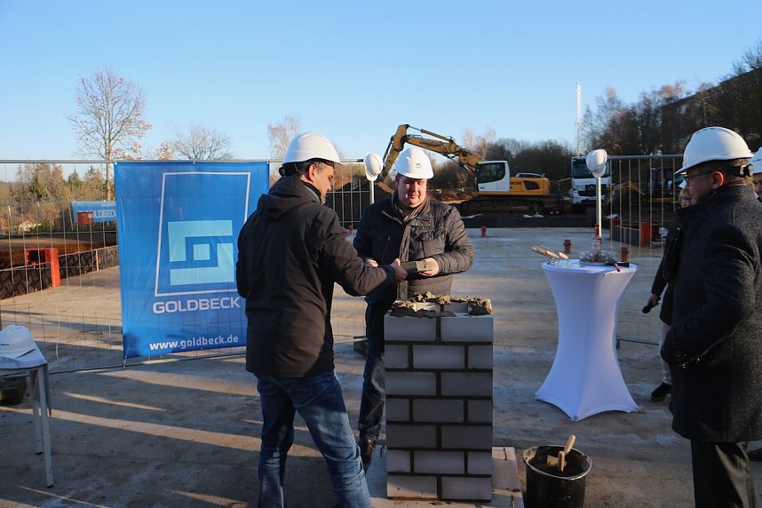 Grundsteinlegung f&uuml;r zwei neue Mehrfamilienh&auml;user in Nordhausen Nord
