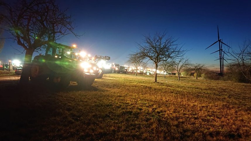S&uuml;dharzer Bauern solidarisieren sich mit Landwirten in Holland