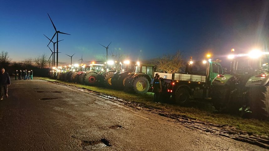 S&uuml;dharzer Bauern solidarisieren sich mit Landwirten in Holland