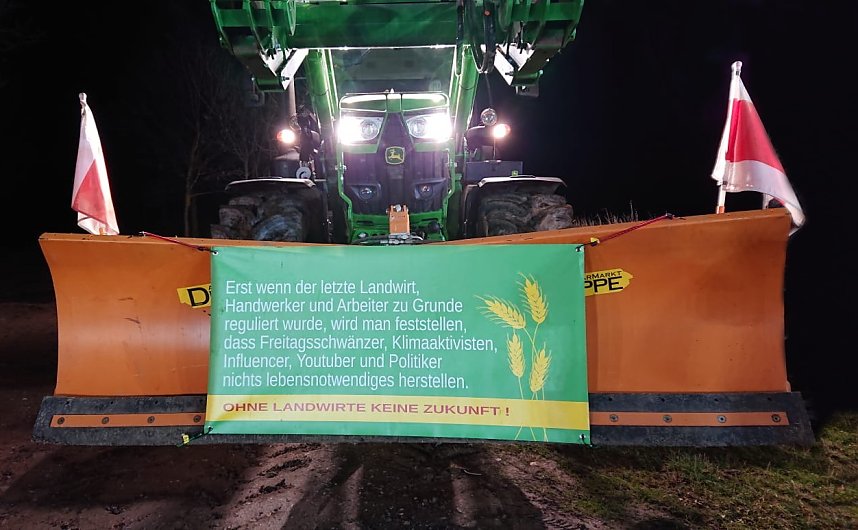 S&uuml;dharzer Bauern solidarisieren sich mit Landwirten in Holland
