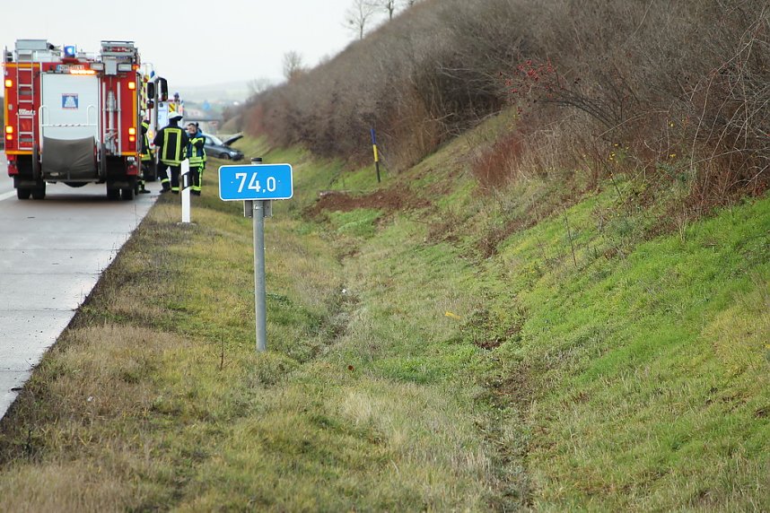 Unfall auf der A 38