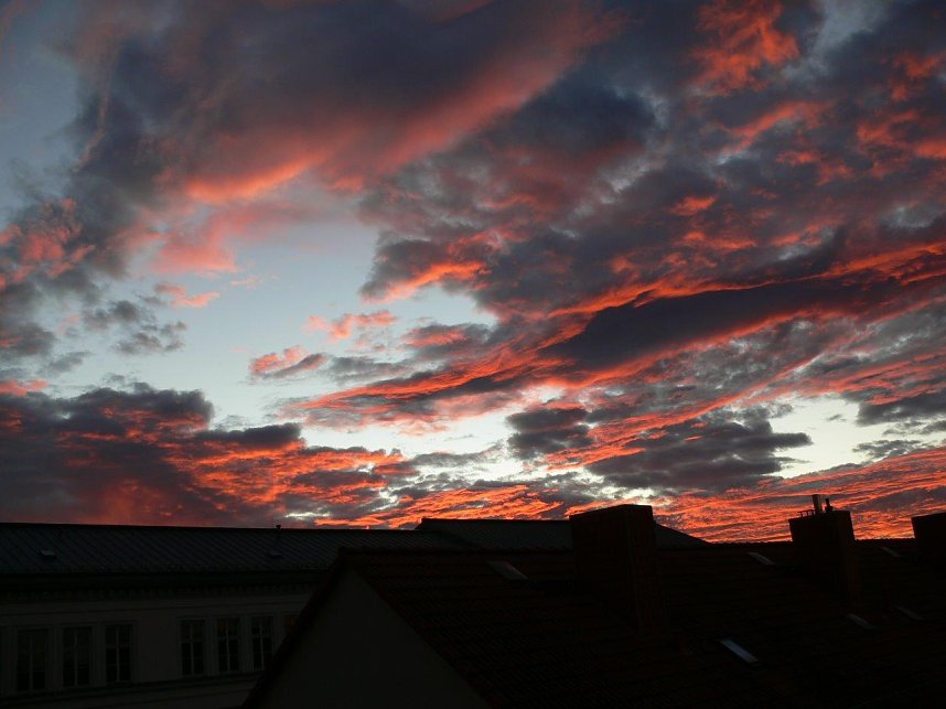 "Brennender" Himmel &uuml;ber Nordhausen