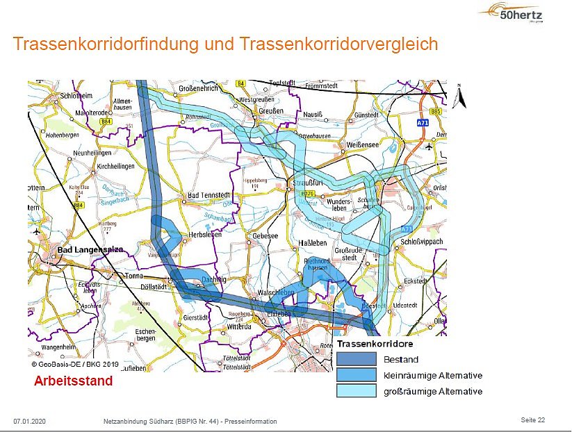 50Hertz erneuert &Uuml;bertragungsnetz zwischen Wolkramshausen und Vieselbach
