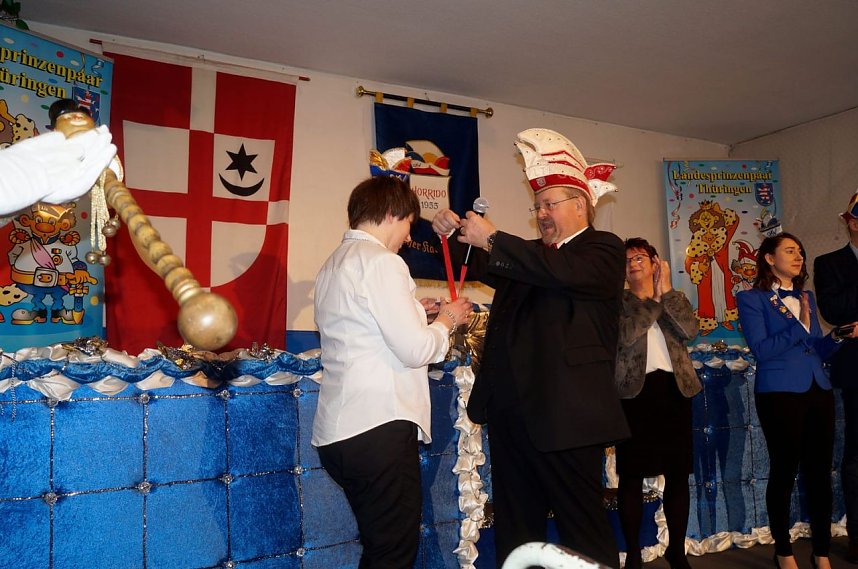 Prinz Ralf I und Prinzessin Mirjam I vom G&ouml;rsbacher Karnevalsverein sind das neue Landesprinzenpaar Th&uuml;ringens