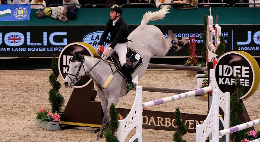 Peter Blei auf der "Partner Pferd" in Leipzig
