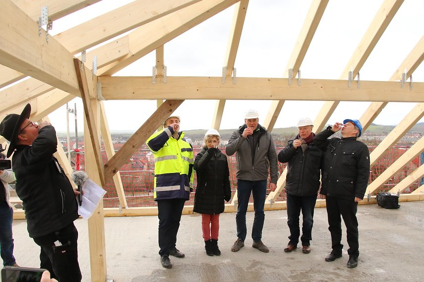 Richtfest am Humboldt-Gymnasium Nordhausen