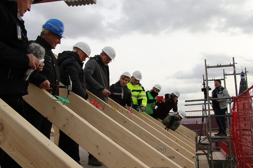 Richtfest am Humboldt-Gymnasium Nordhausen