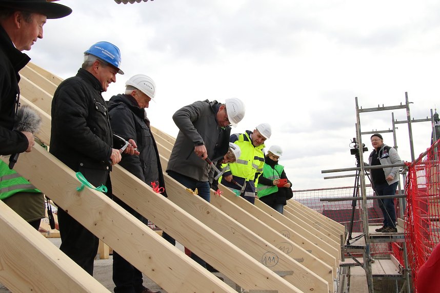 Richtfest am Humboldt-Gymnasium Nordhausen