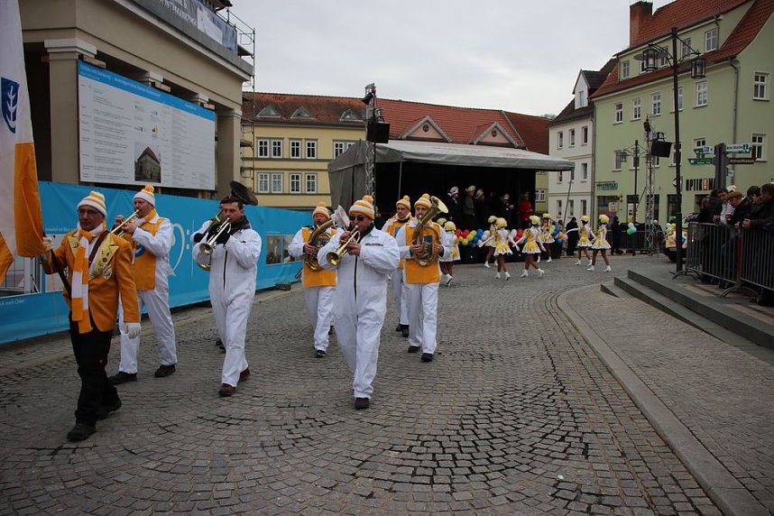 Rosenmontag auf dem Markt Sondershausen