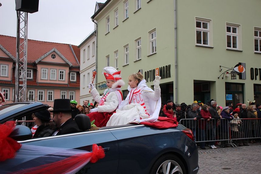 Rosenmontag auf dem Markt Sondershausen