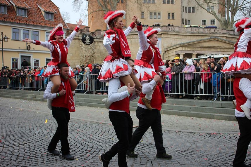 Rosenmontag auf dem Markt Sondershausen