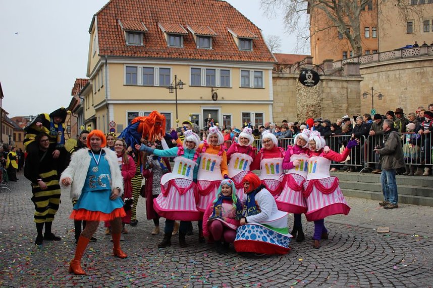 Rosenmontag auf dem Markt Sondershausen