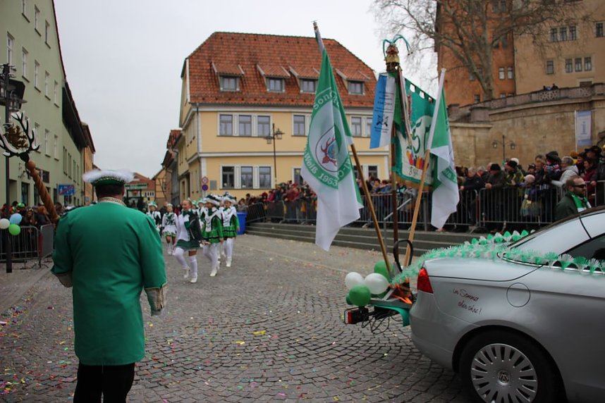 Rosenmontag auf dem Markt Sondershausen