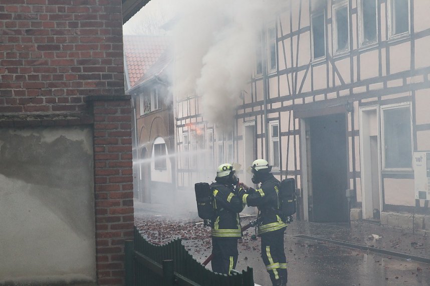 Dachstuhlbrand in W&uuml;lfingerode