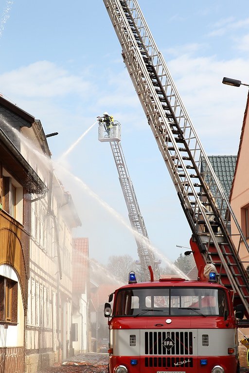 Dachstuhlbrand in W&uuml;lfingerode
