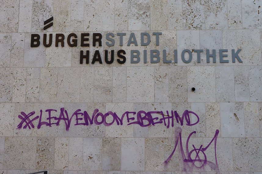 Schmierereien an st&auml;dtischen Fassaden