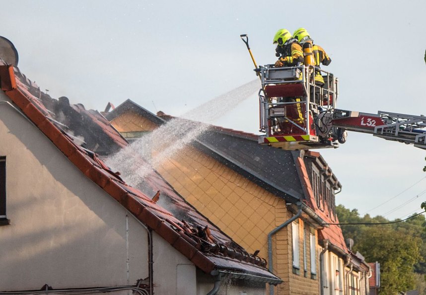 Wohnhaus brannte in Ilfeld