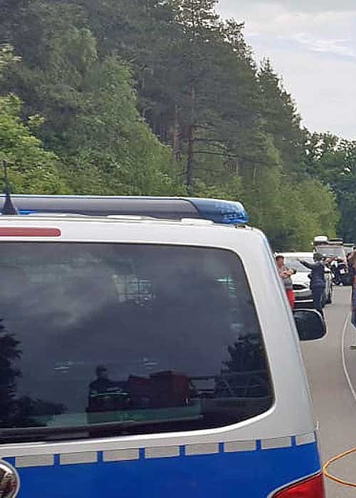 Motorradunfall am Kyffh&auml;user