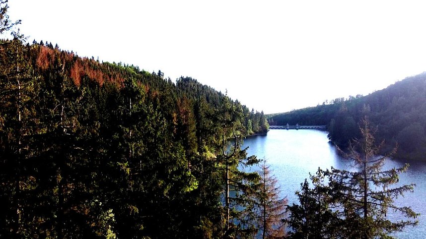 Peter Blei unterwegs an der Neust&auml;dter Talsperre
